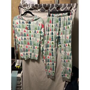 Honest Organic Cotton Holiday Matching Family Pajamas Mens Small Feelin Pine